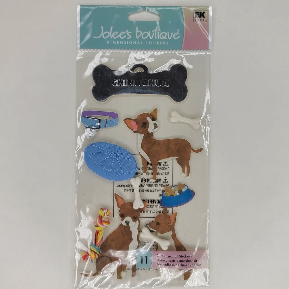 Jolee's Boutique Dimensional Stickers Chihuahua Stickers 11 pcs EK Success